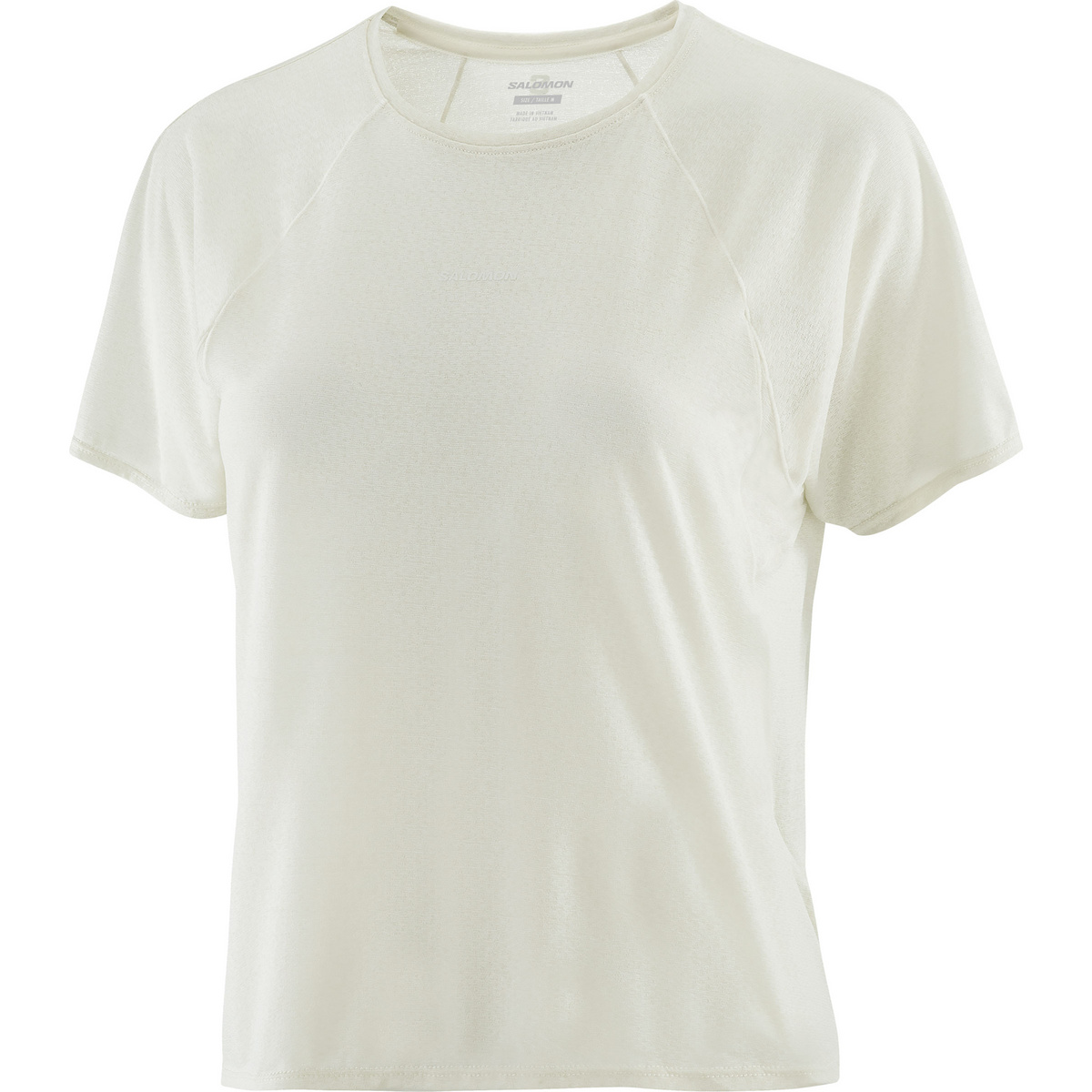 Salomon Donna Maglietta SHKout Air Crop (Taglia M, Bianco)