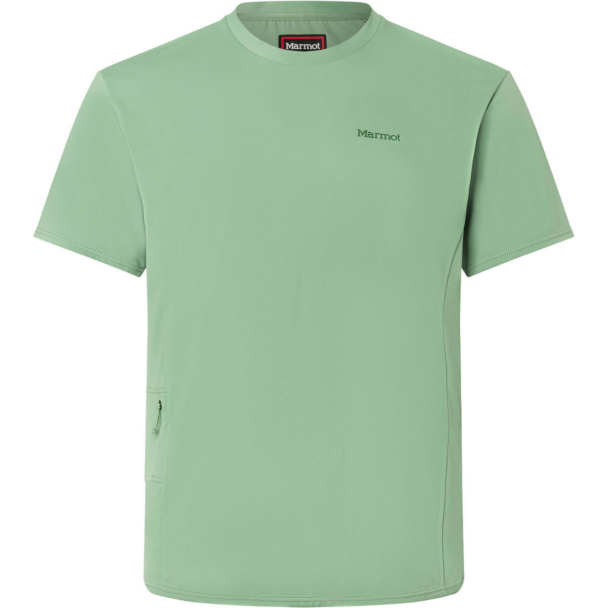 Marmot Uomo Maglietta AirExchange SolarShield Crew (Taglia S, Verde)