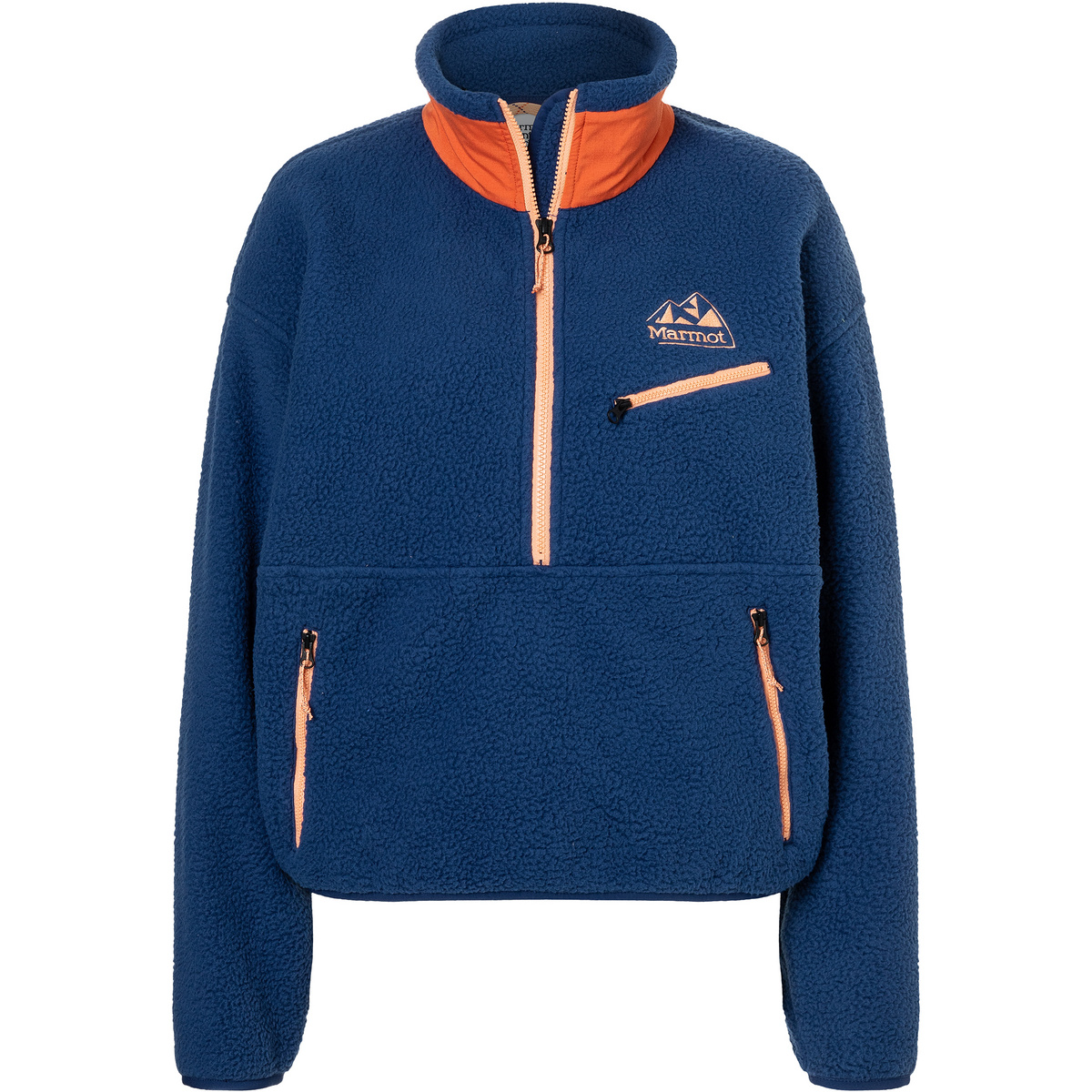 Marmot Femme Pull ’94 E.C.O. Recycled Fleece (taille M, Bleu)