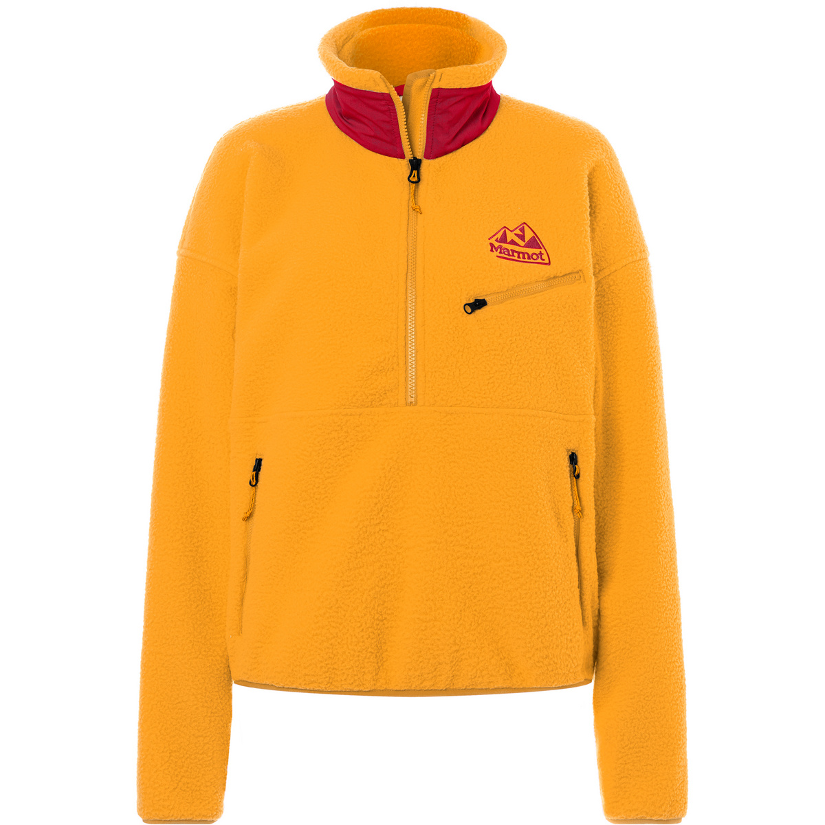 Marmot Damen ’94 E.C.O. Recycled Fleece Pullover (Größe XS, gelb)