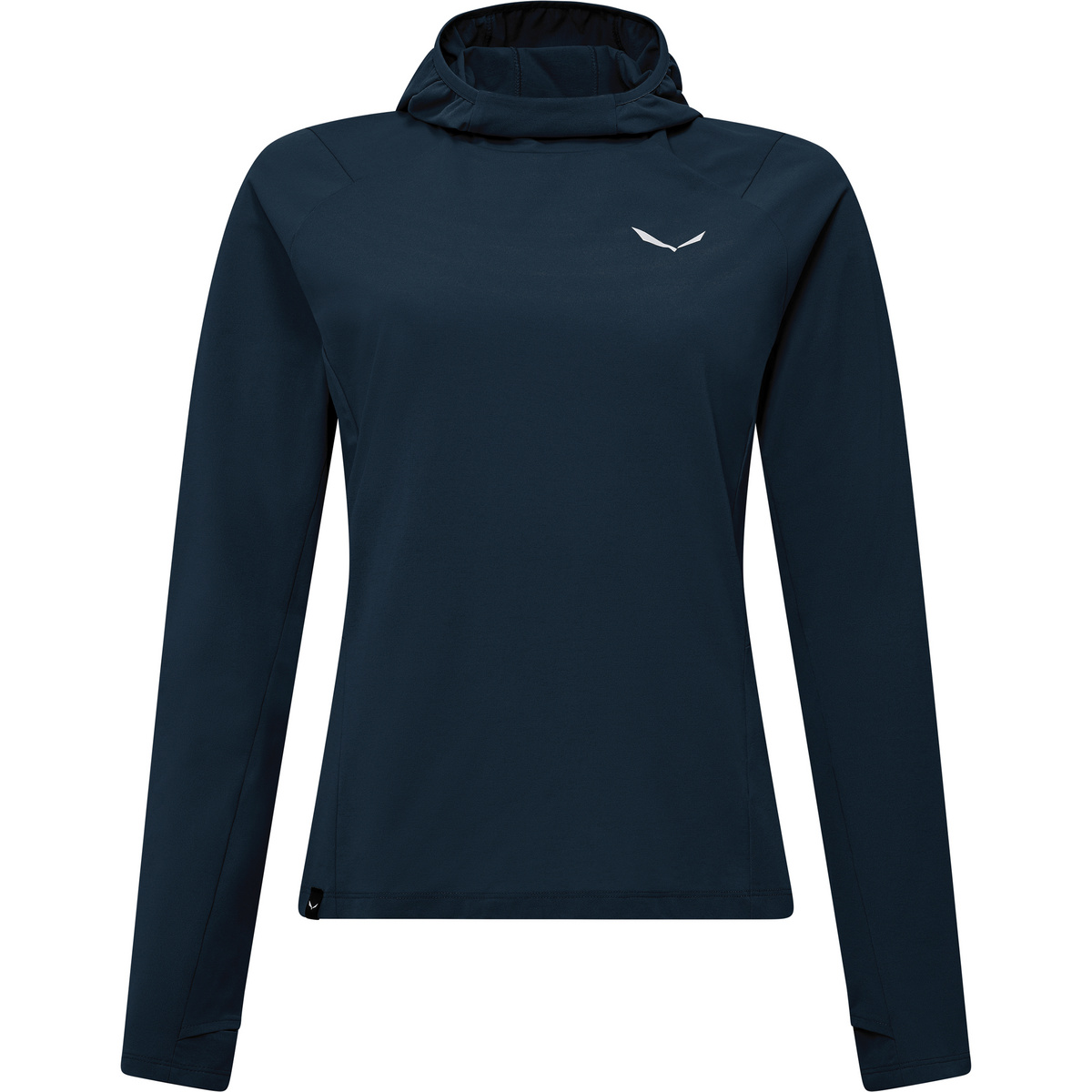 Salewa Donna Felpa con cappuccio Puez Sun (Taglia M, Blu)
