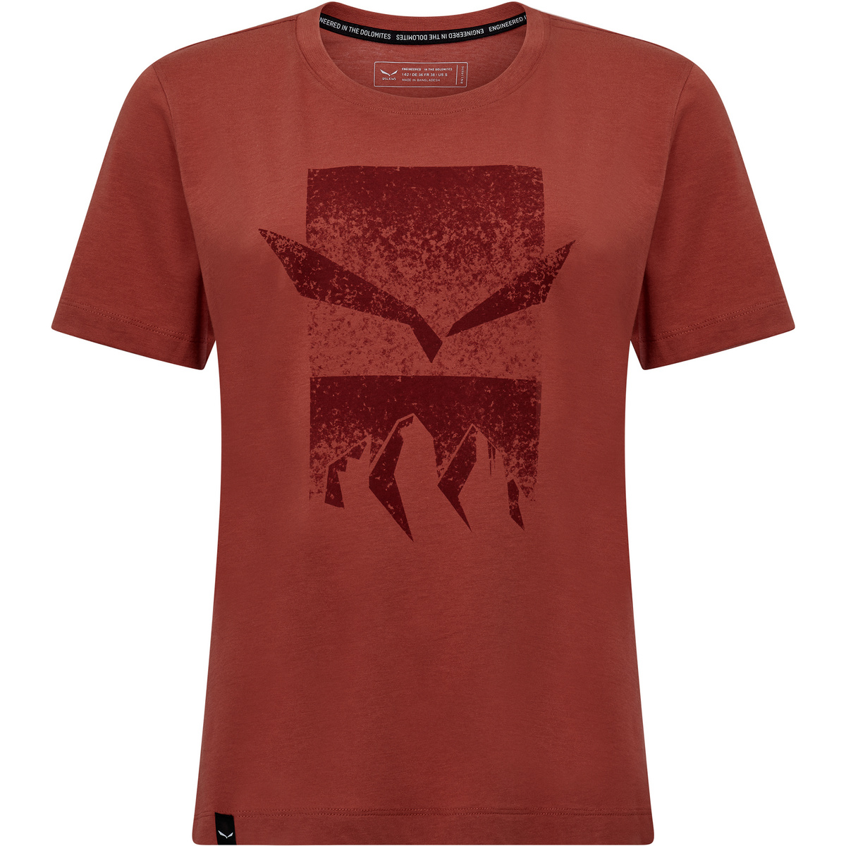 Salewa Donna Maglietta Eagle 3Cime (Taglia XS, Rosso)