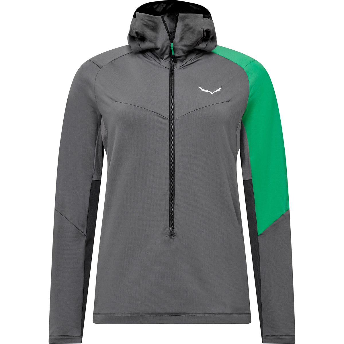 Salewa Donna Giacca NXT Hyb 1/2 Zip (Taglia M, Grigio)