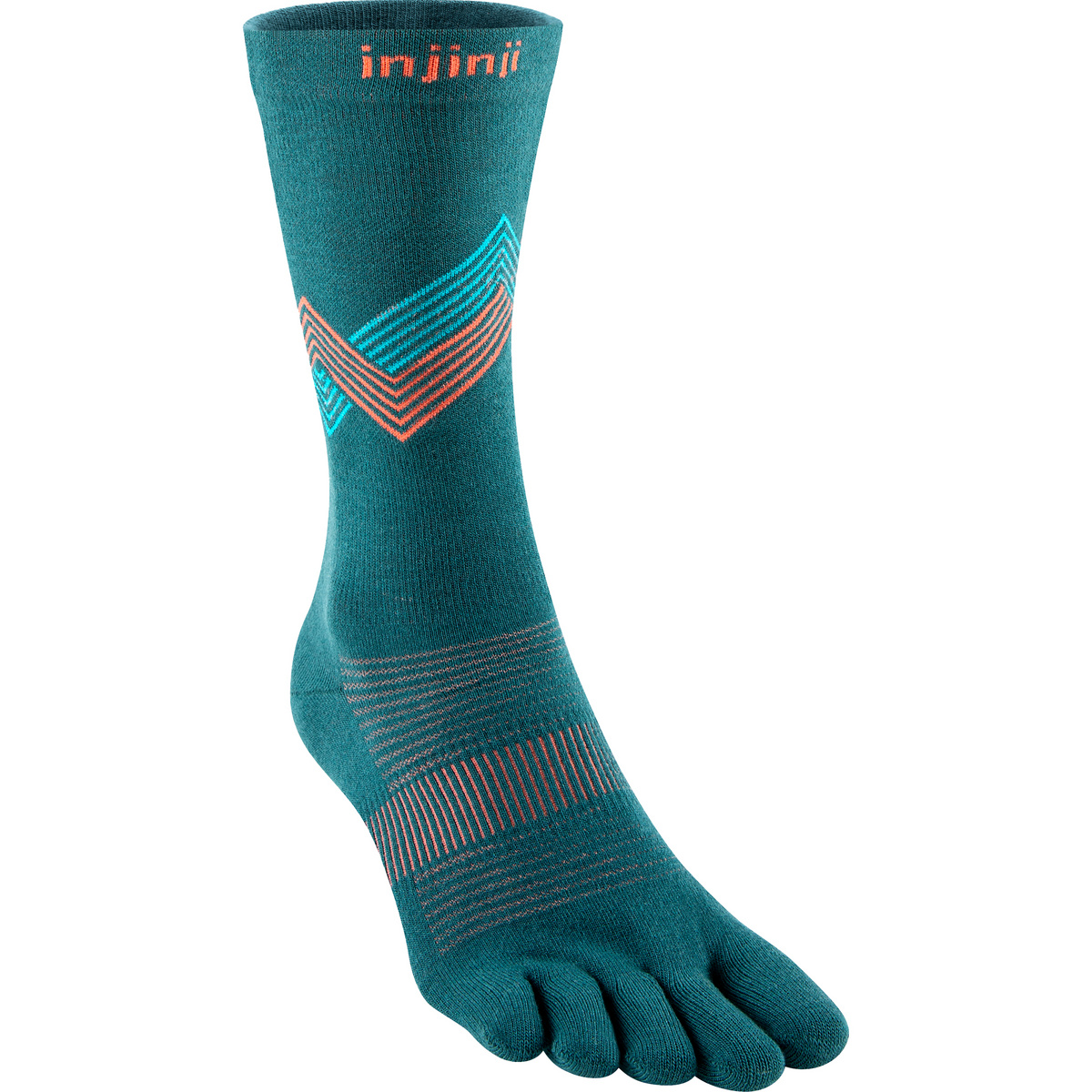 Injinji Calzini Run Lightweight Crew (Taglia 44.5 , Turchese)