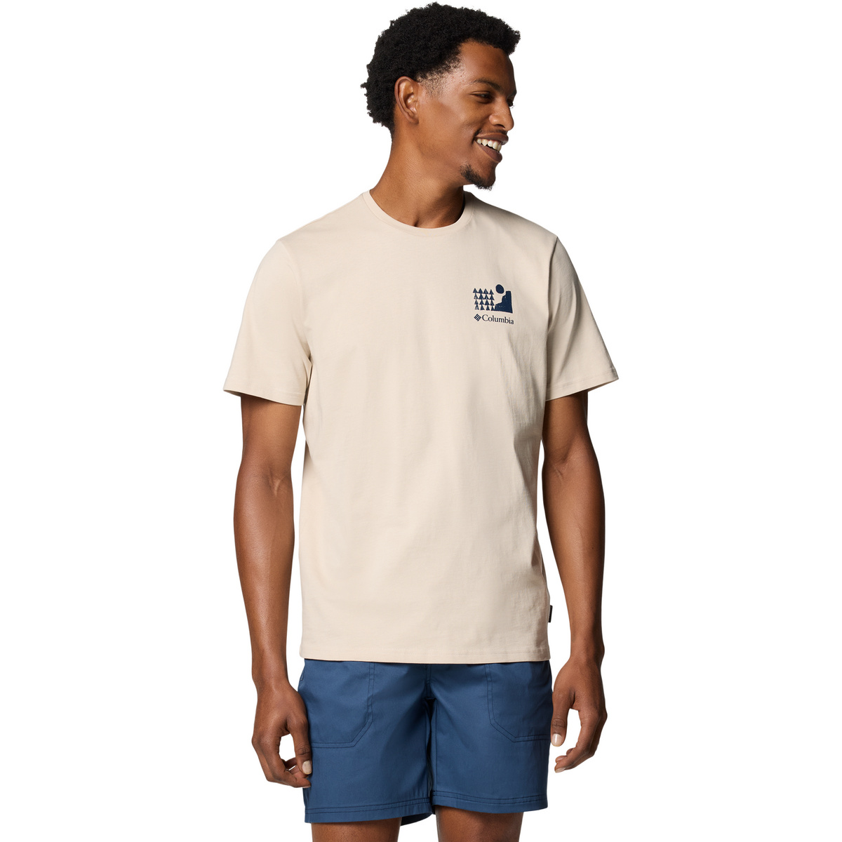 Columbia Herren Explorers Canyon Back T-Shirt (Größe XS, beige)