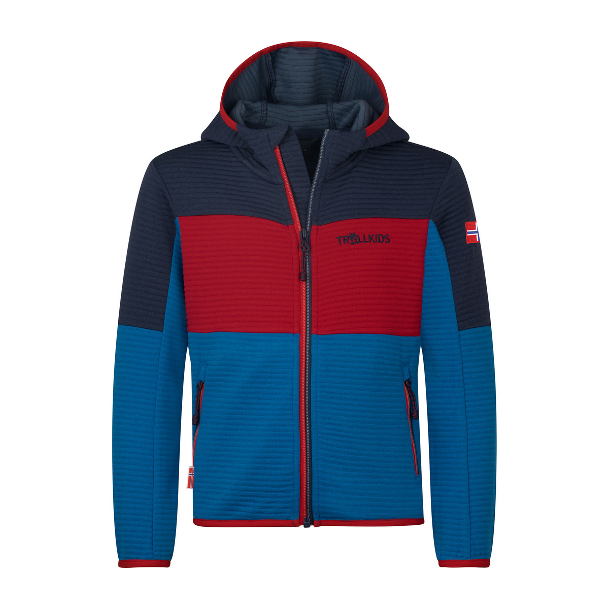 Trollkids Enfants Veste Sogndal XT (taille 116, Bleu)