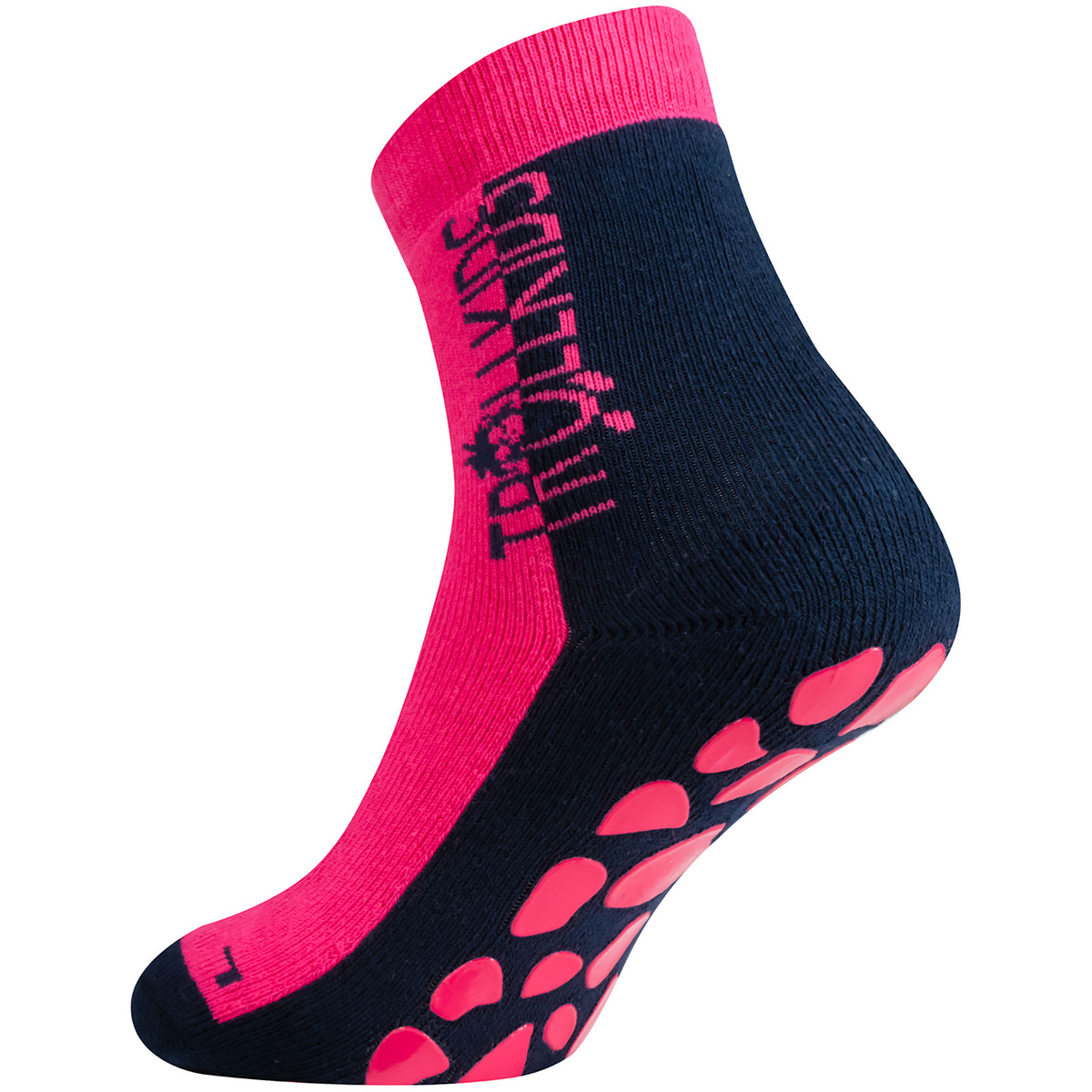 Trollkids Kinder Anti Slip Socken (Größe 35 , pink)