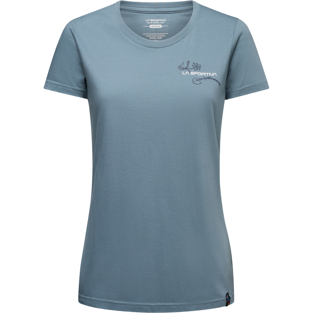 La Sportiva Donna Maglietta Climb Flower (Taglia S, Blu)