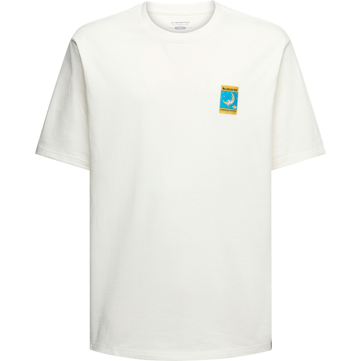 La Sportiva Uomo Maglietta Moon Patch (Taglia M, Bianco)