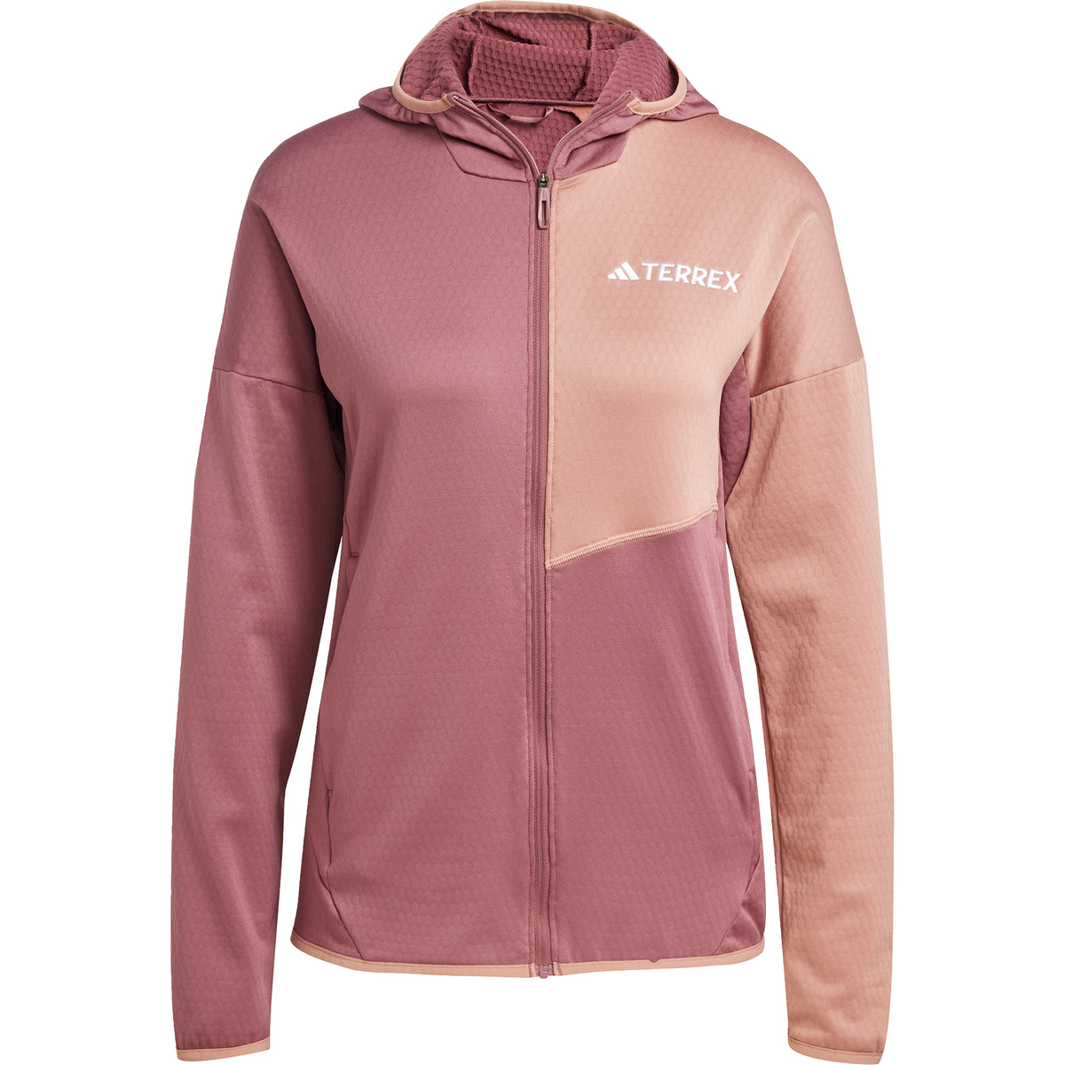 adidas Terrex Damen Xperior Light Fleece Hoodie Jacke (Größe XS, lila)