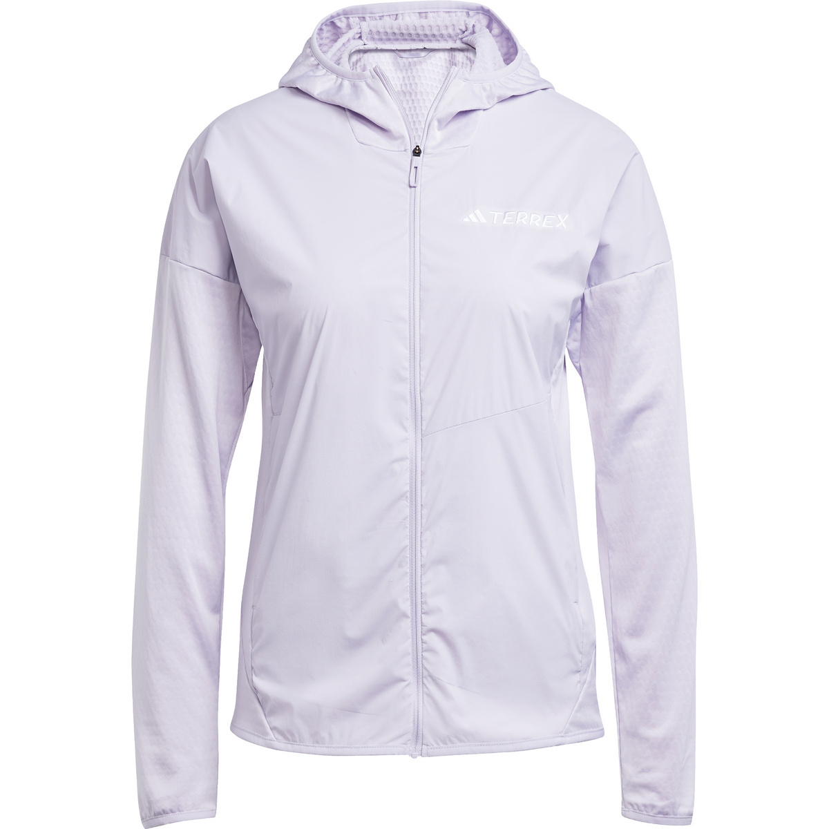 adidas Terrex Damen Xperior Wind Light Hoodie Jacke (Größe S, lila)