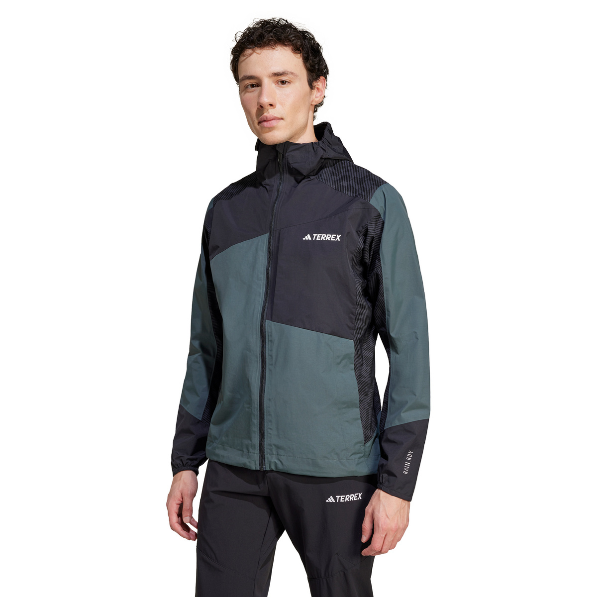 adidas Terrex Herren Xperior Hybrid Rain Jacke (Größe L, mehrfarbig)
