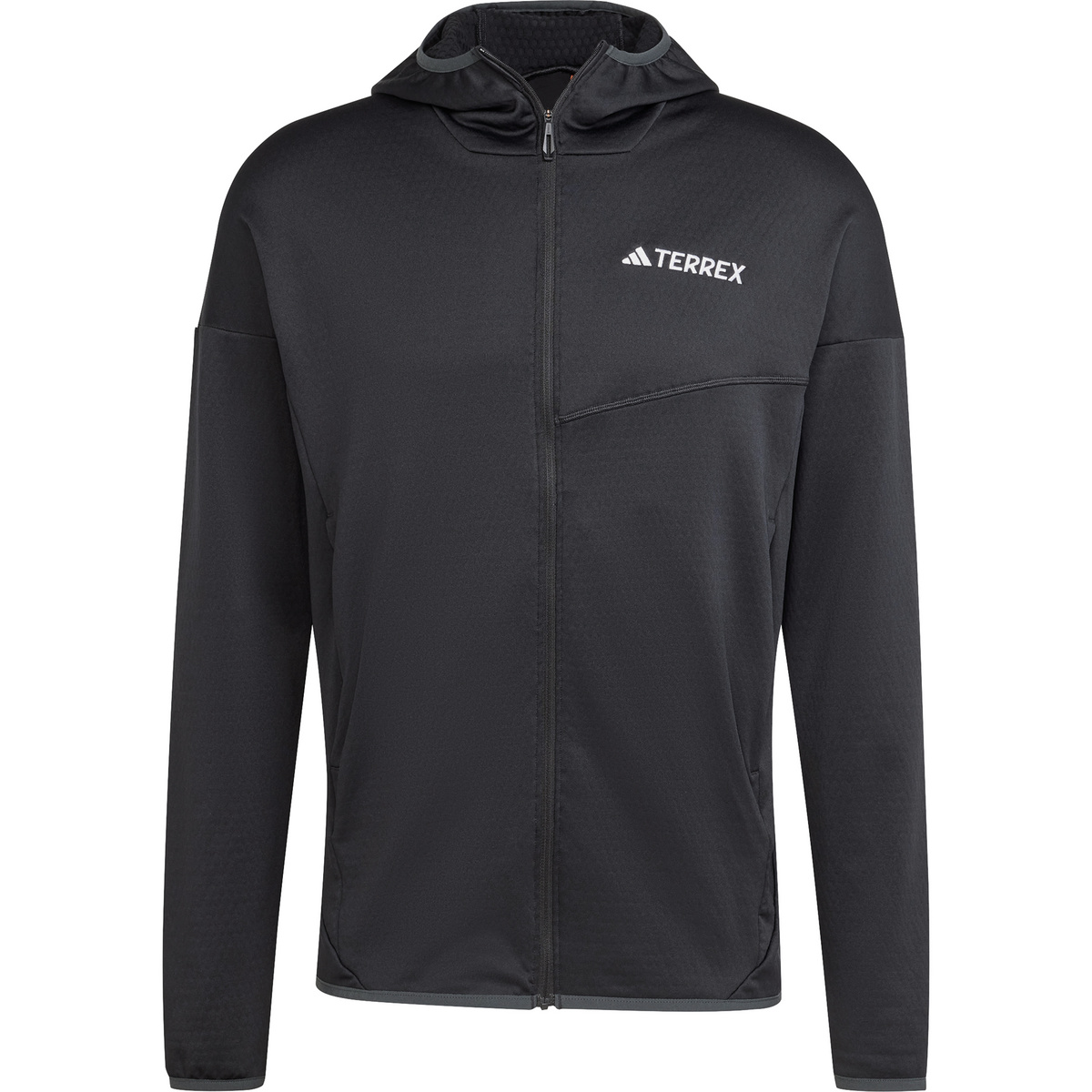 adidas Terrex Herren Xperior Light Fleece Hoodie Jacke (Größe L, schwarz)
