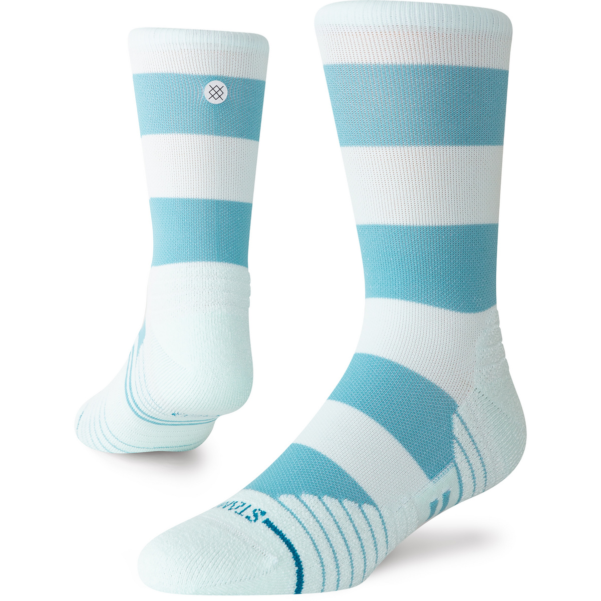 Stance Chaussettes Stacked Up Mid Crew (taille 43 , Bleu)