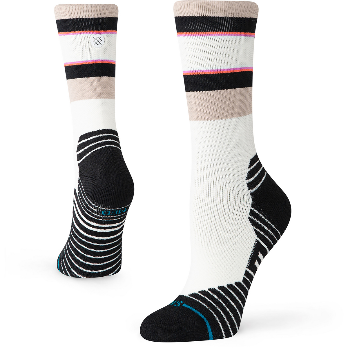 Stance Donna Calzini Subversion Mid Crew (Taglia 35 , Bianco)