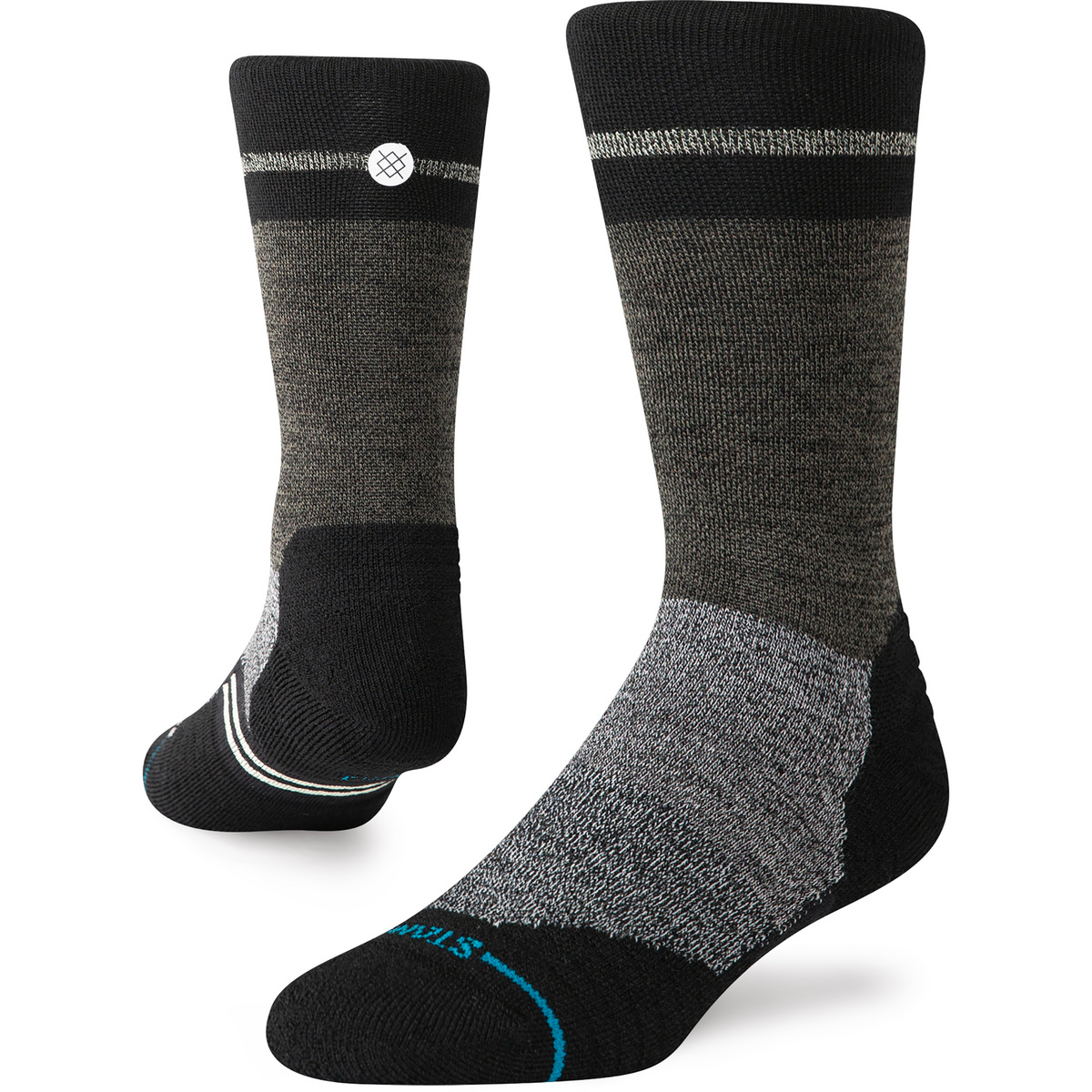 Stance Calzini Trenton Mid Wool Crew (Taglia 38 , Nero)