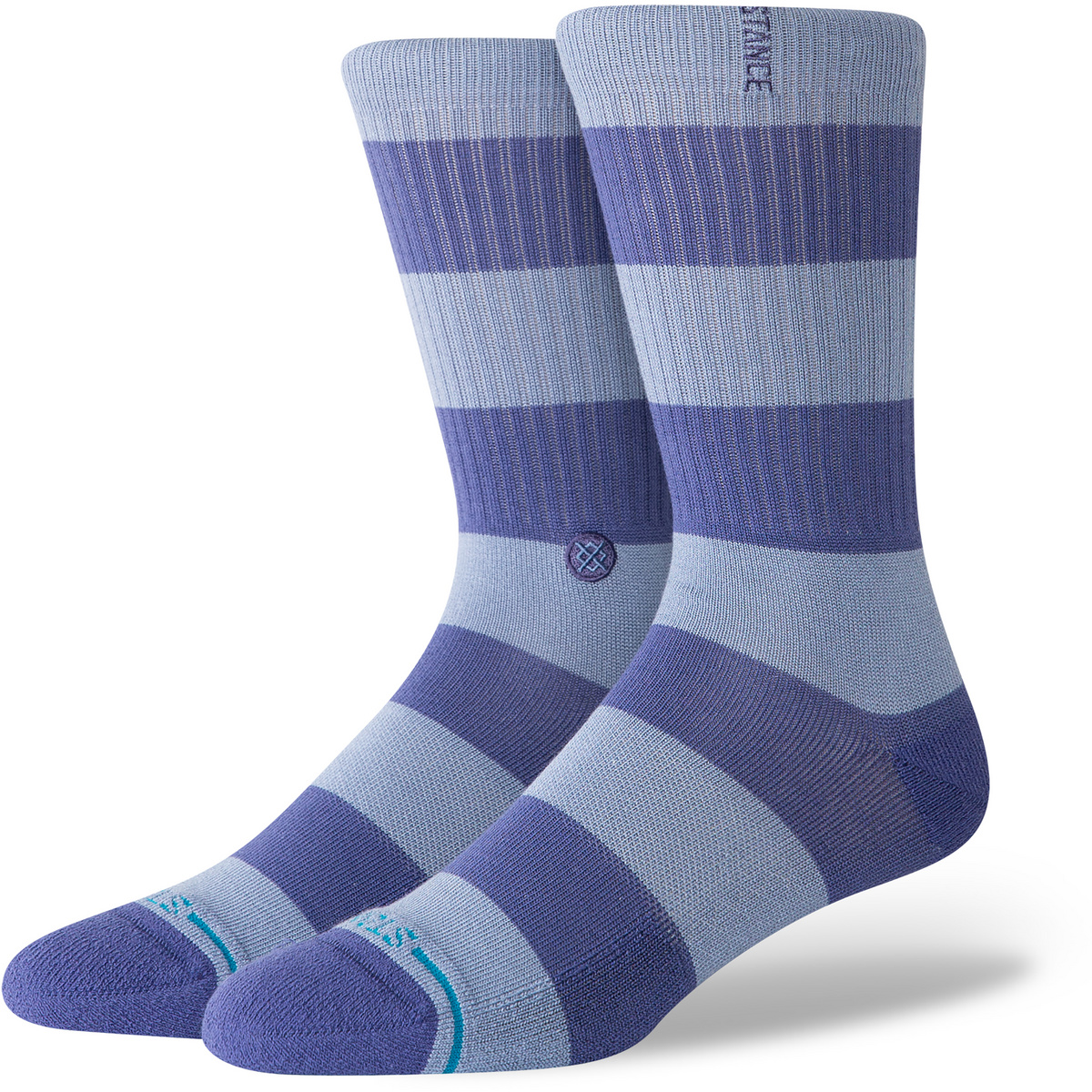 Stance Chaussettes Stacked Up Crew (taille 43 , Bleu)