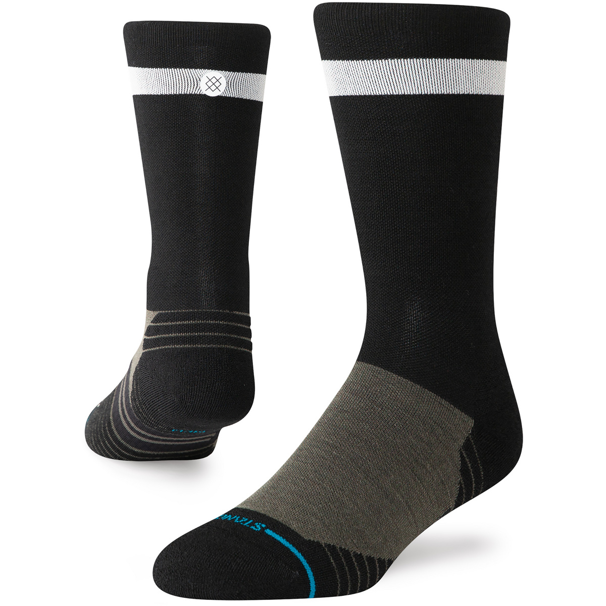 Stance Calzini Take Yur Time Light Wool Crew (Taglia 38 , Nero)