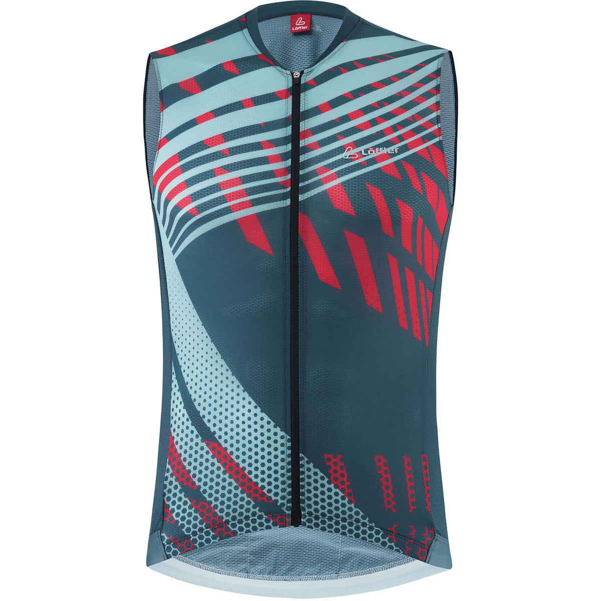 Löffler Uomo Gilet Vent Mid (Taglia XS, Blu)