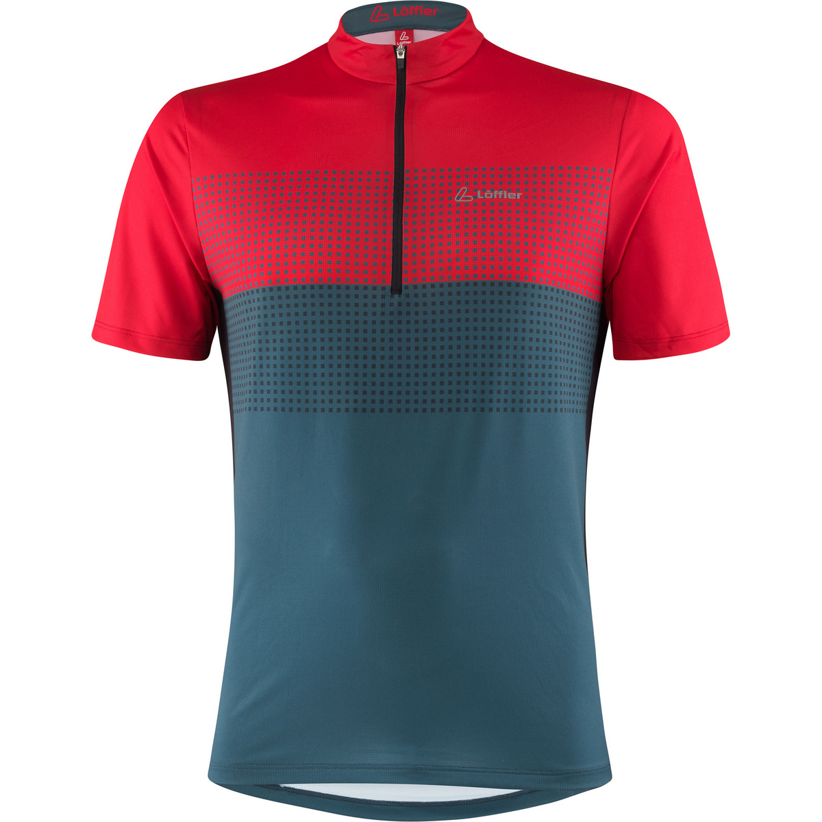 Löffler Uomo Maglia Sparta Half Zip (Taglia M, Rosso)