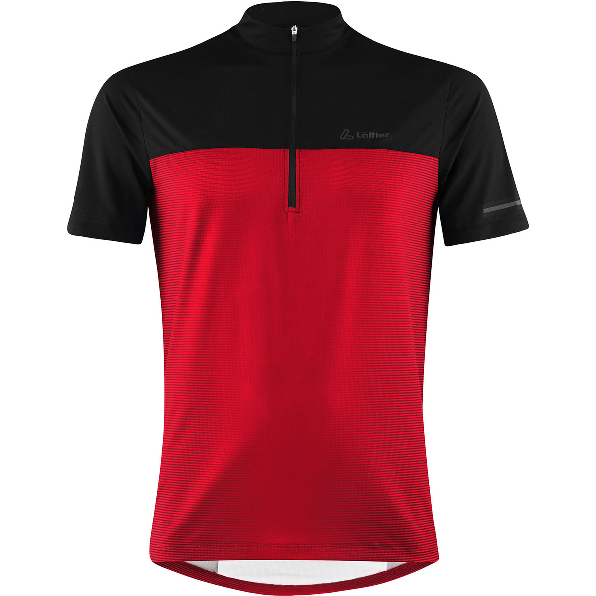 Löffler Herren Glow Half Zip Trikot (Größe XS, rot)