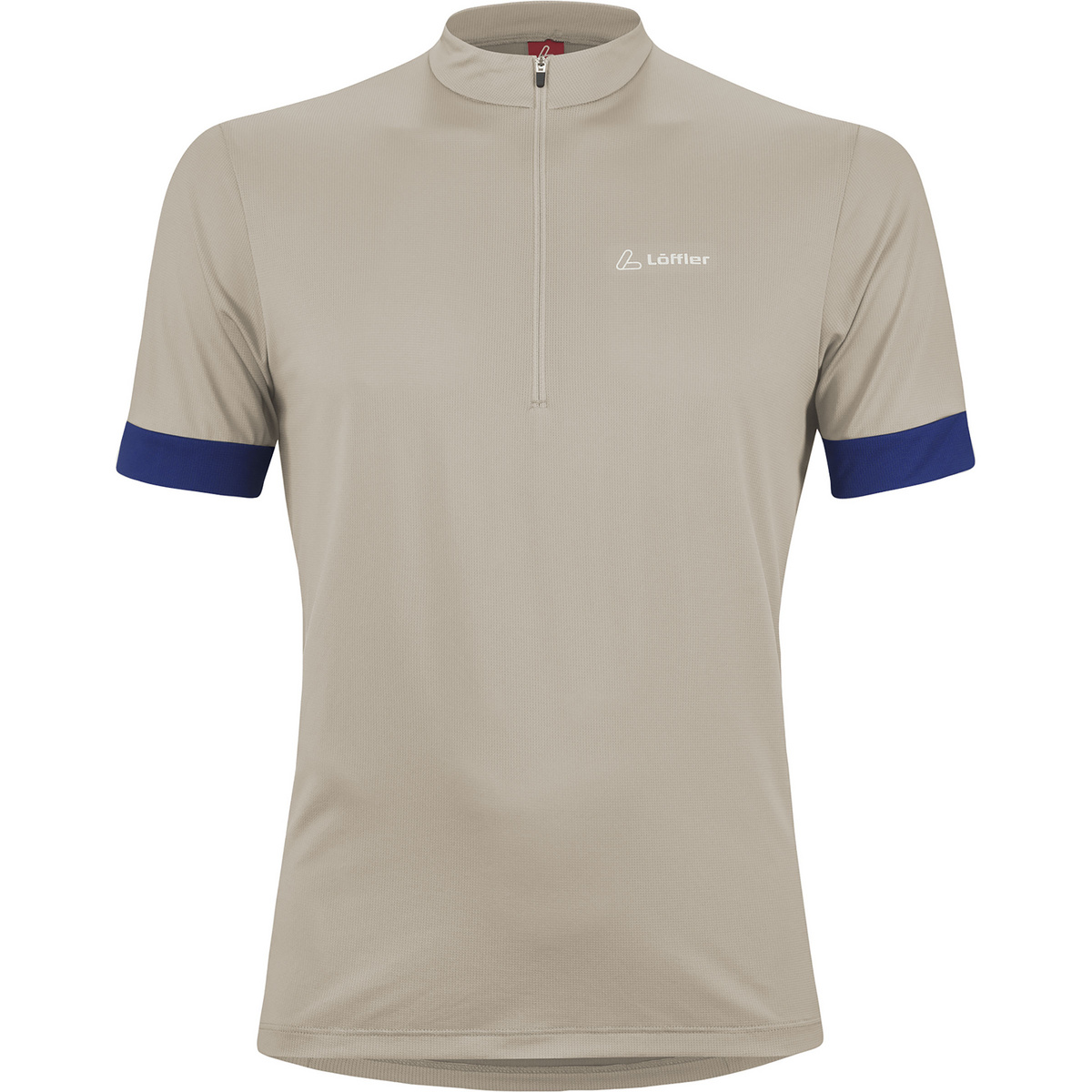 Löffler Herren Pukka Half Zip Trikot (Größe S, beige)