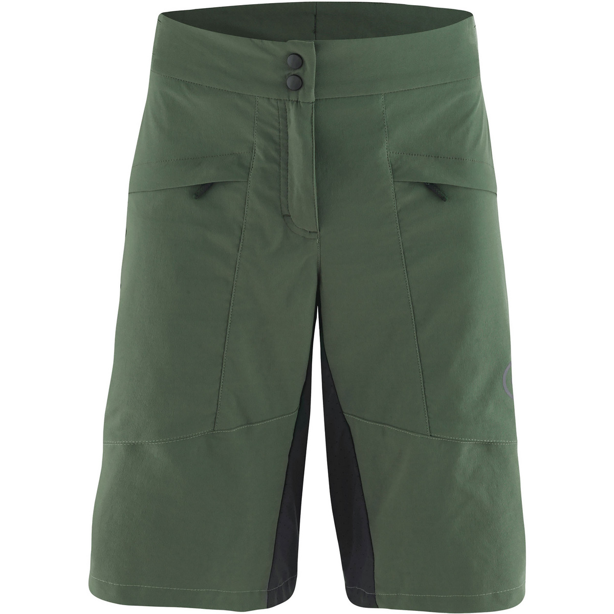 Löffler Donna Pantaloncini da ciclismo corti Laura-G Csl (Taglia XL, Verde oliva)