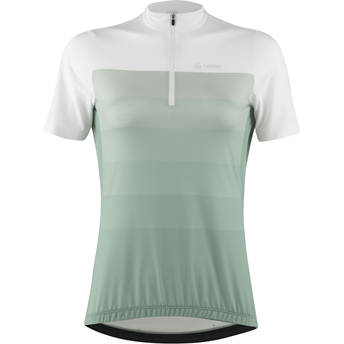 Löffler Damen Rainbow Mid Half Zip Trikot (Größe M, gruen)