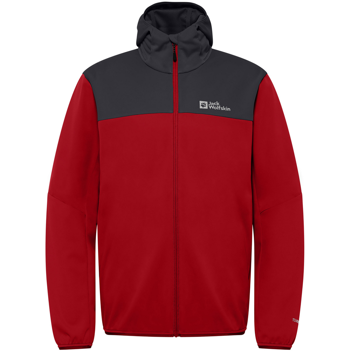 Jack Wolfskin Herren Feldberg Hoodie Jacke (Größe L, rot)