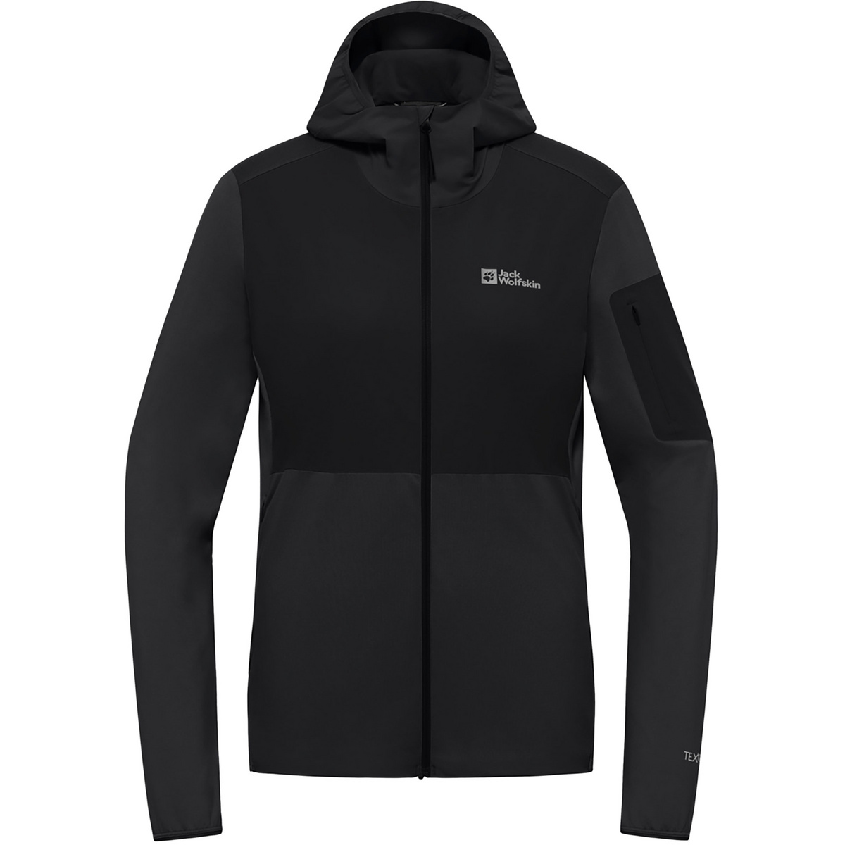 Jack Wolfskin Damen Prelight Trail Hoodie Jacke (Größe L, schwarz)