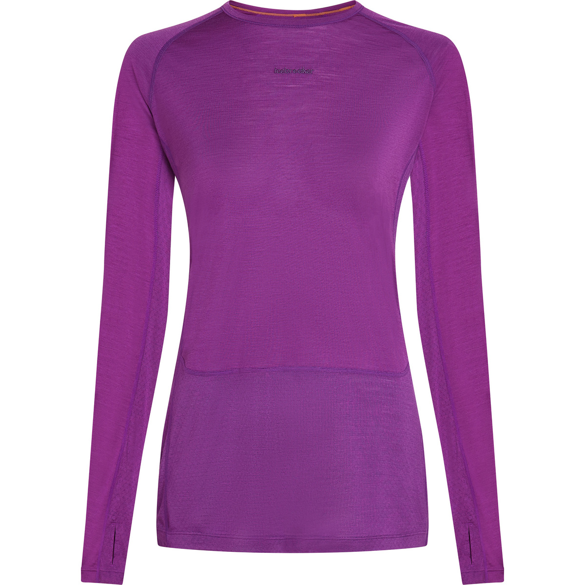Icebreaker Damen 125 ZoneKnit Crewe Longsleeve (Größe M, lila)