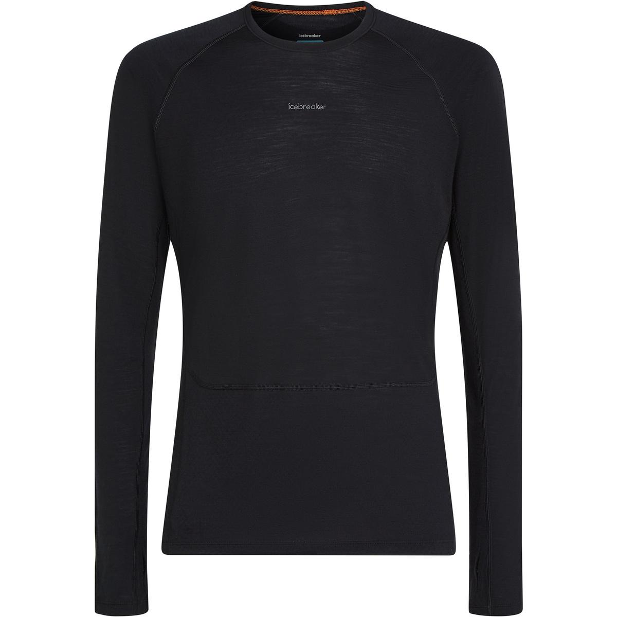 Icebreaker Uomo Maglia a manica lunga 125 ZoneKnit Crewe (Taglia S, Nero)