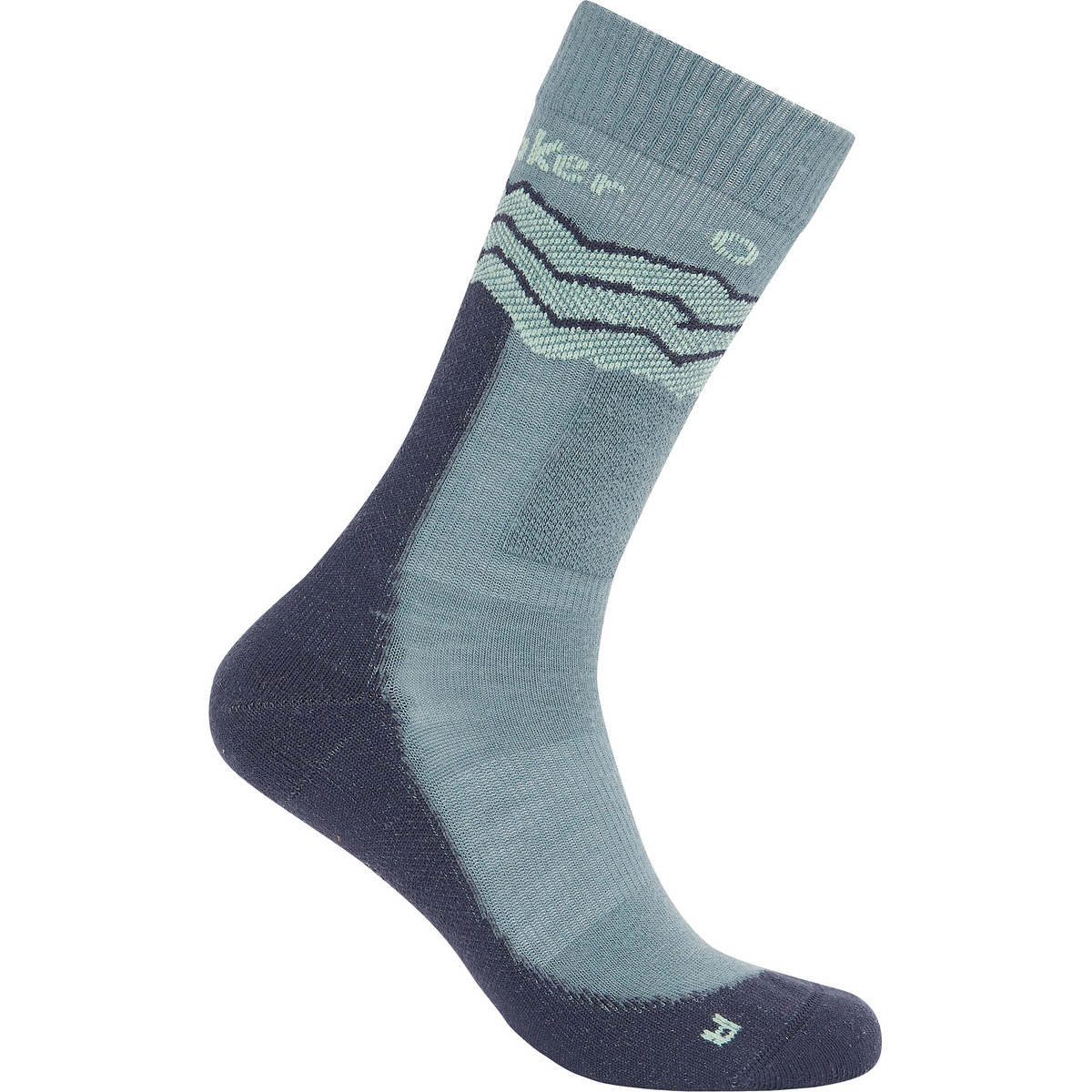 Icebreaker Herren Hike+ Medium Crew Across the Peaks Socken