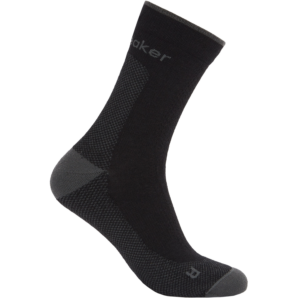 Icebreaker Uomo Calzini Hike+ Ultralight Quarter (Taglia 39 , Nero)