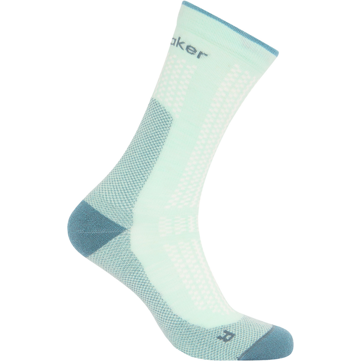 Icebreaker Homme Chaussettes Hike+ Ultralight Crew (taille 44.5 , Turquoise)