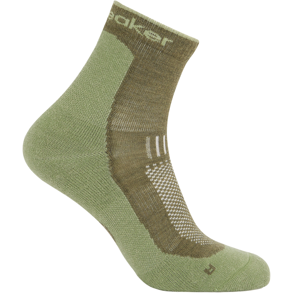 Icebreaker Uomo Calzini Hike+ Light Mini (Taglia 47 , Verde oliva)