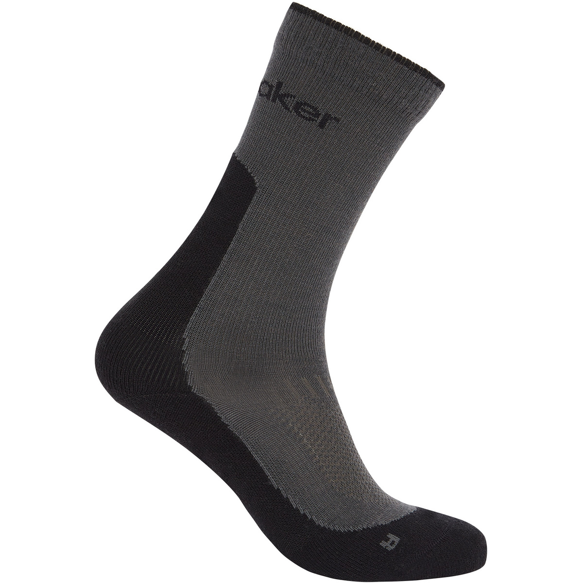 Icebreaker Femme Chaussettes Hike+ Light Crew (taille 41 , Gris)