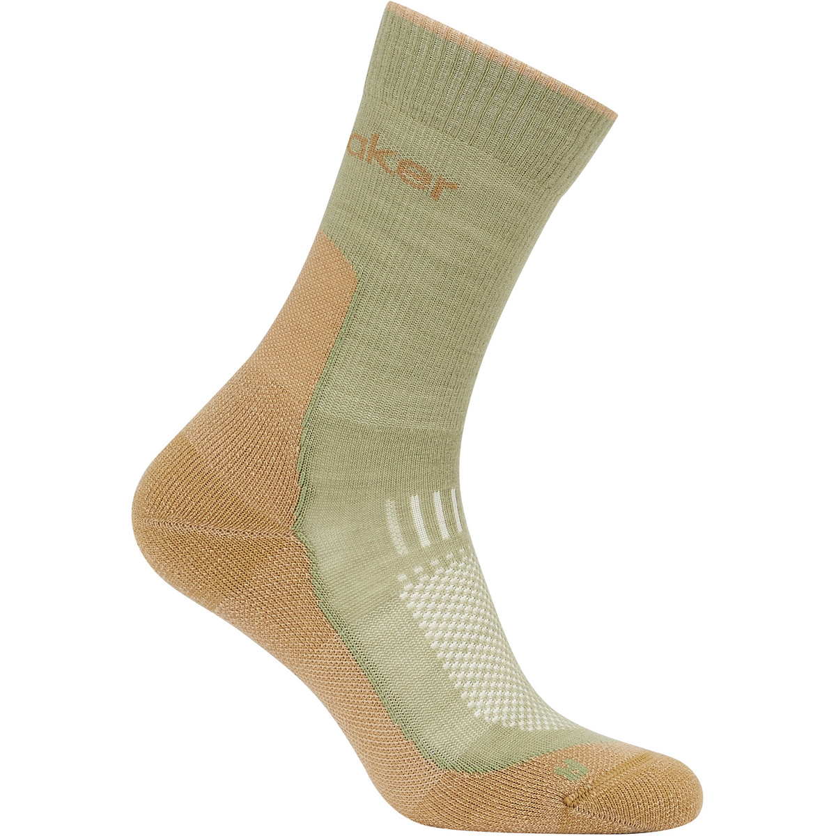 Icebreaker Damen Hike+ Light Crew Socken (Größe 35 , gruen)
