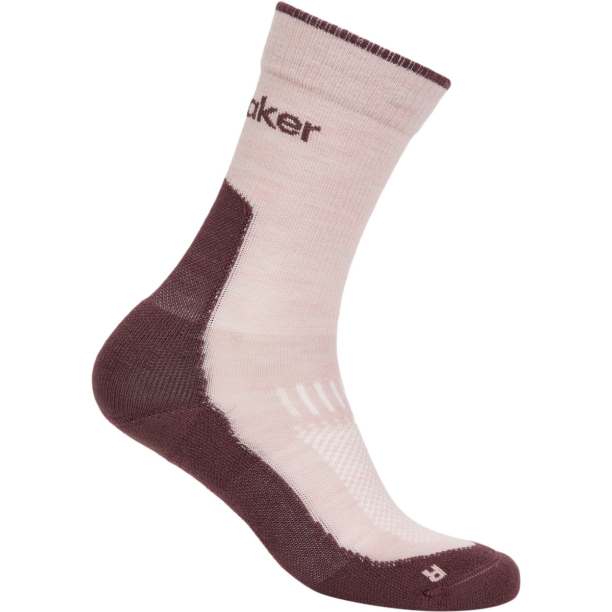 Icebreaker Damen Hike+ Light Crew Socken (Größe 38 , rosa)
