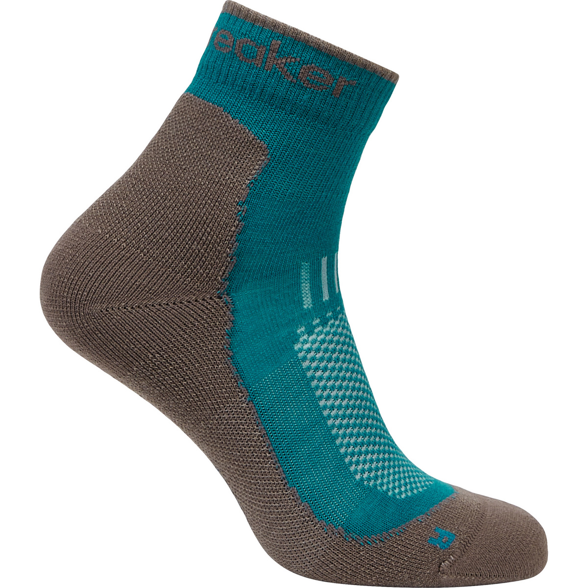 Icebreaker Damen Hike+ Light Mini Socken (Größe 35 , tuerkis)