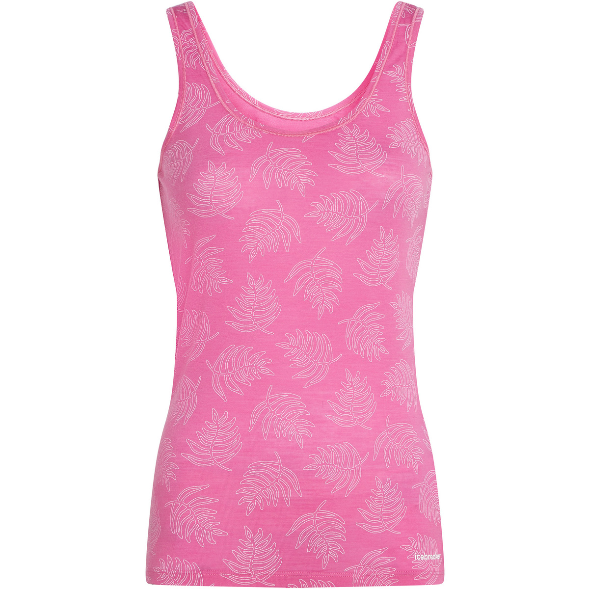 Icebreaker Donna Canotta 150 Siren Fresh Ferns AOP (Taglia XS, Magenta)