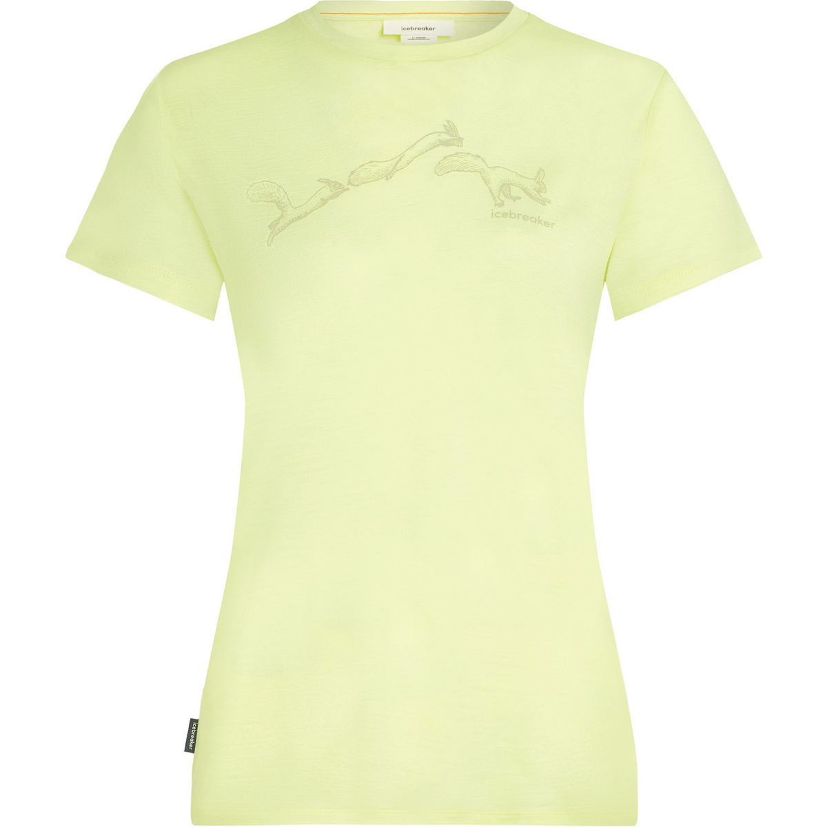 Icebreaker Damen 150 Tech Lite Airbourne Squirrel T-Shirt (Größe XS, gruen)