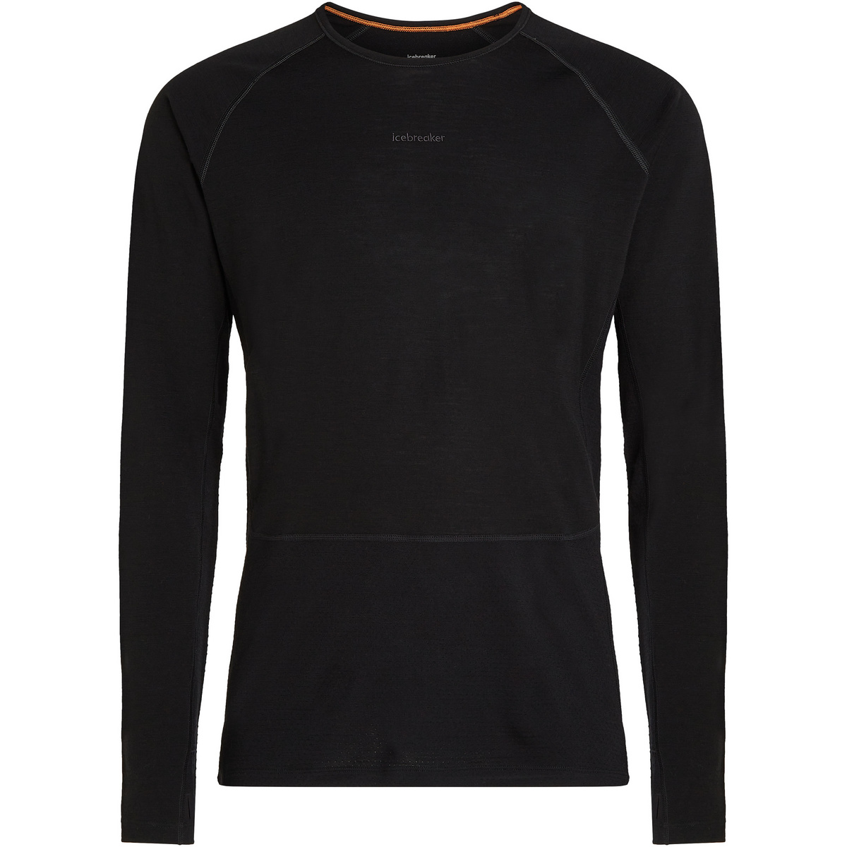 Icebreaker Uomo Maglia a manica lunga 200 ZoneKnit Crewe (Taglia M, Nero)