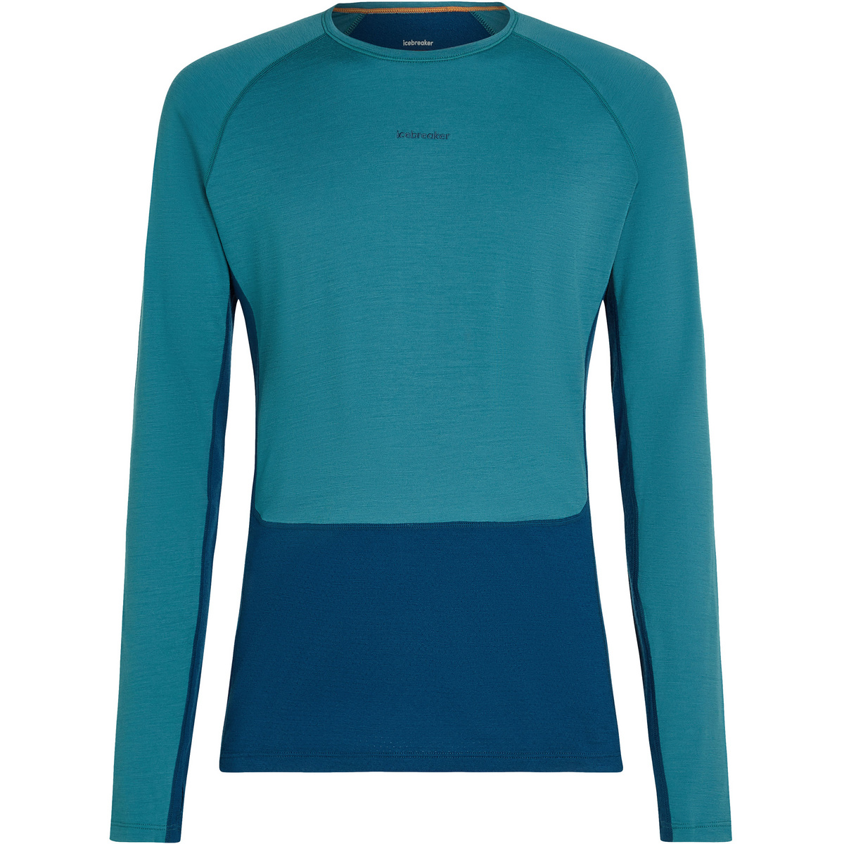 Icebreaker Herren 200 ZoneKnit Crewe Longsleeve (Größe XXL, blau)
