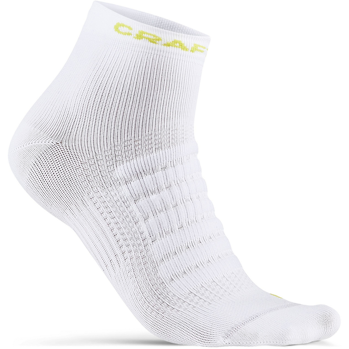 Craft Calzini Adv Dry Mid (Taglia 43 , Bianco)