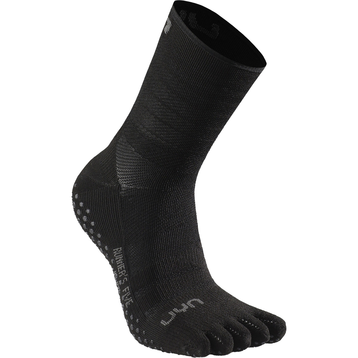 Uyn Uomo Calzini Runner's Five Grip (Taglia 42 , Nero)