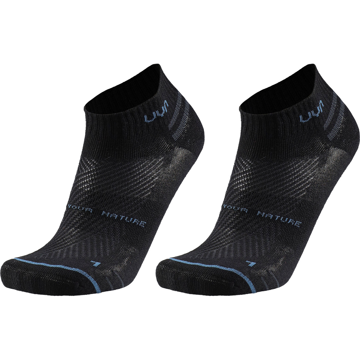 Uyn Chaussettes All Around Low Cut 2er Pack (taille 42 , Noir)