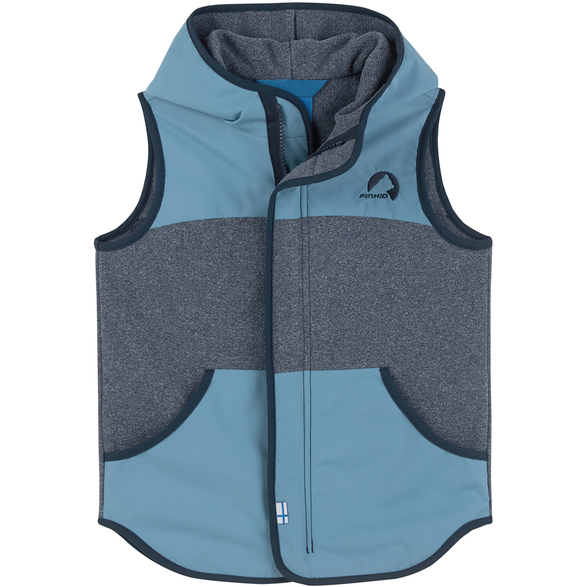 Finkid Kinder Onni Knit Weste (Größe 104 , blau)