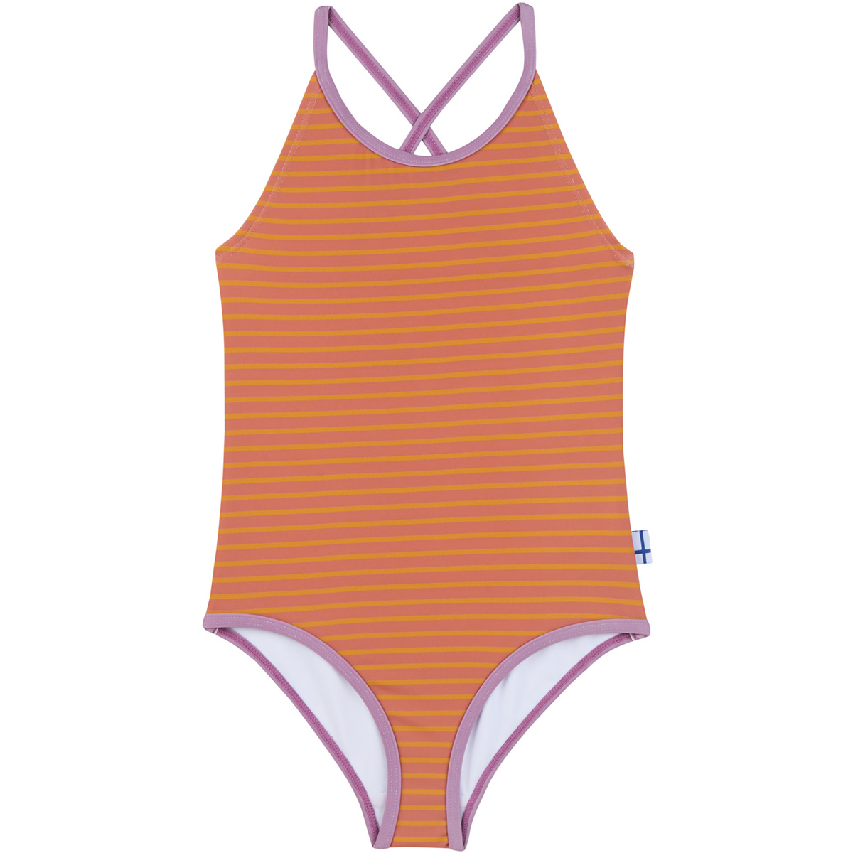 Finkid Bambino Costume da bagno Uimapuku Eko (Taglia 122 , Arancione)