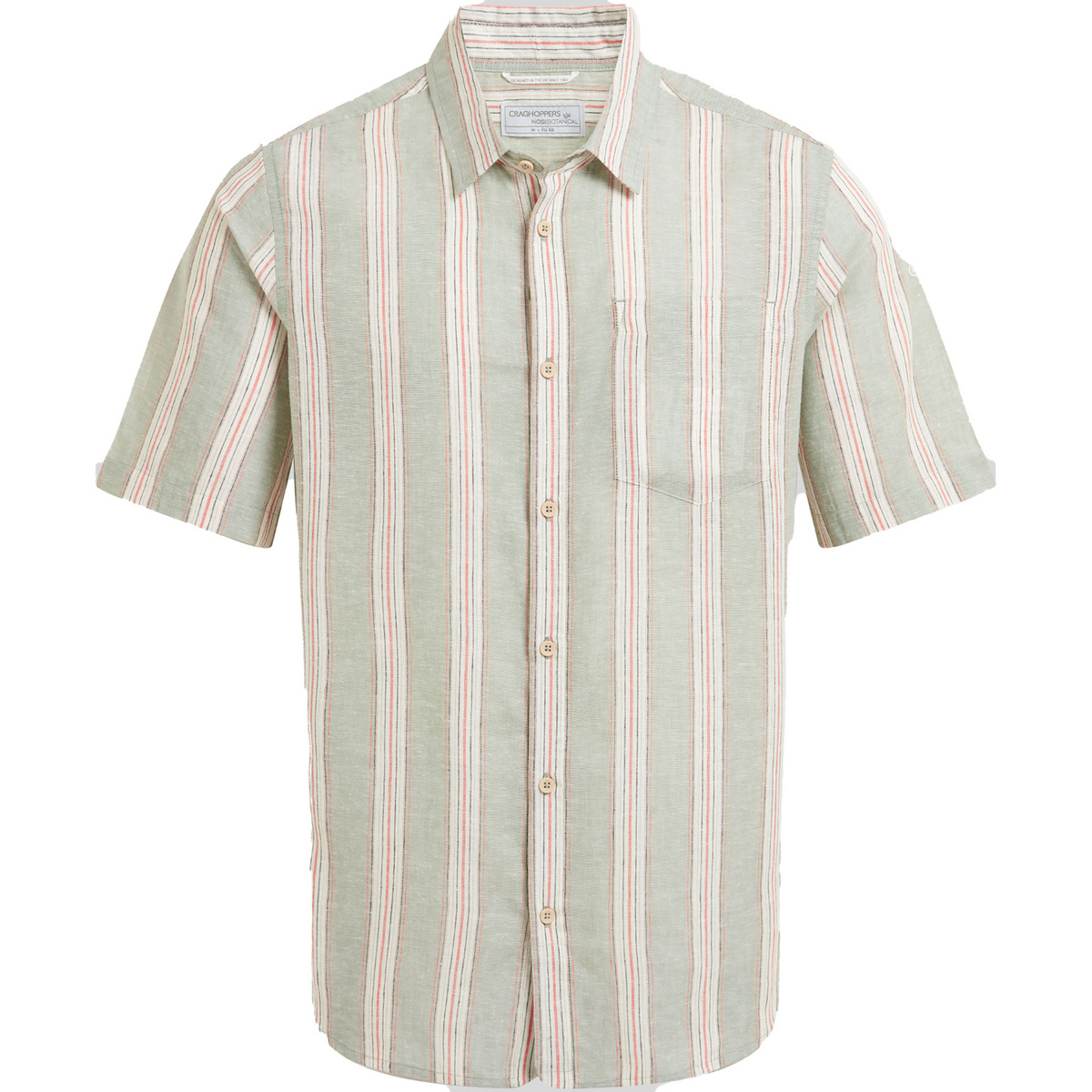 Craghoppers Uomo Camicia Argino (Taglia XL, Verde)